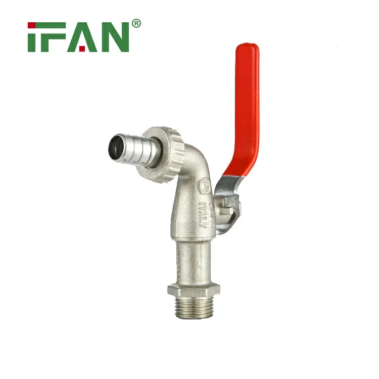 IFAN S03 Red Long Handle Brass Tap